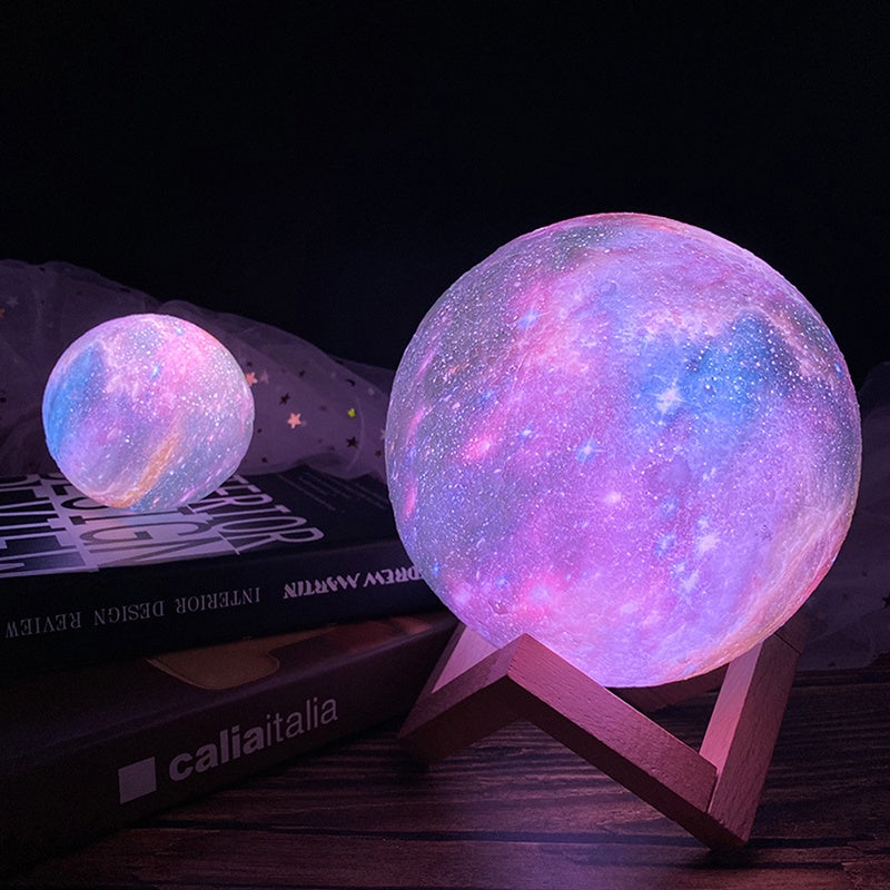 Lâmpada De Lua Galaxy Com Impressão 3D