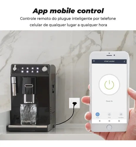 Tomada Inteligente 16a Wifi Smart App Alexa E Google Home