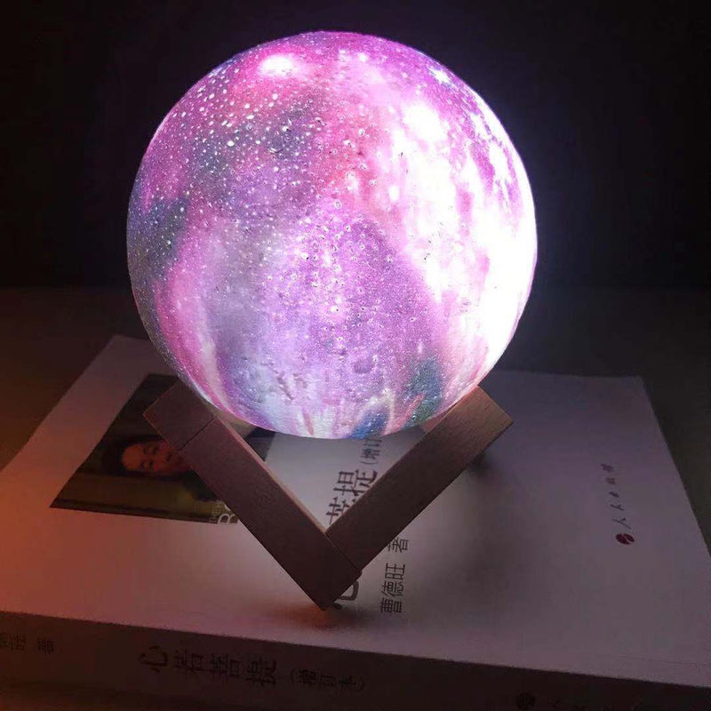 Lâmpada De Lua Galaxy Com Impressão 3D